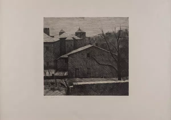 Gérard de Palézieux (1919-2012), "Le jardin sous la neige à Sion", 1983 — DognyAuction