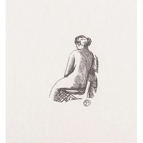 Gérard de Palézieux — "Nu assis de dos".