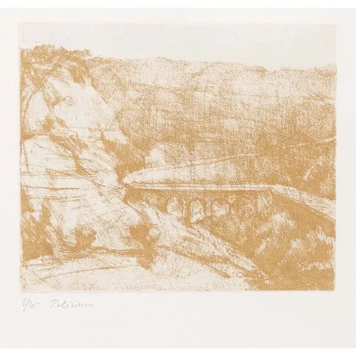 Gérard de Palézieux — "Le pont à Sorano".