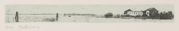 Gérard de PALEZIEUX (1919-2012), "Vue lacustre" — DognyAuction