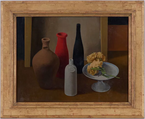 Gérard de Palézieux — Nature morte au pot rouge