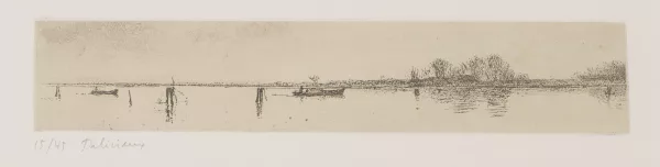 Gérard de Palézieux — Gérard de PALEZIEUX (1919-2012) "La Lagune" aquatinte