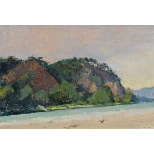 Gérard de Palézieux — "Bord du Rhône à Finges".