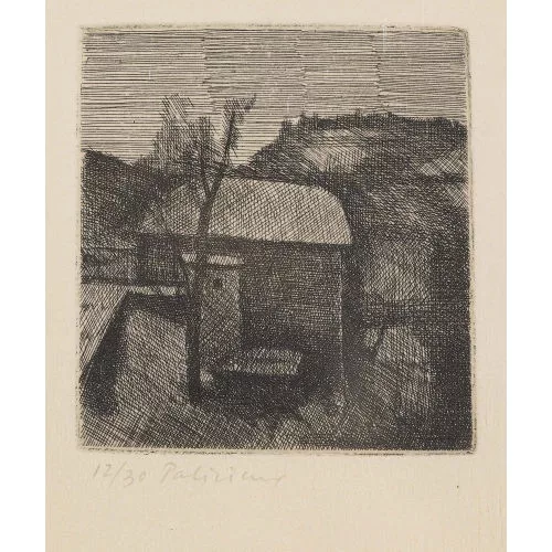 Gérard de Palézieux — "Le moulin du trou à Miège (Valais)".