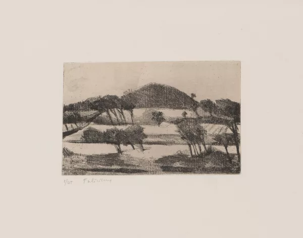 Gérard de Palézieux — Gérard de PALEZIEUX (1919-2012) "Colline à Salquenen"