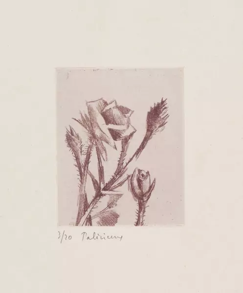 Gérard de PALEZIEUX (1919-2012), "Roses, boutons et épines" — DognyAuction