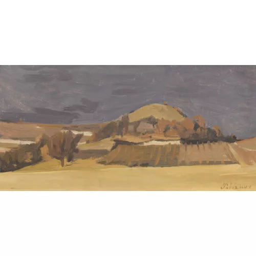 Gérard de Palézieux — Feldlandschaft mit Hügel.
