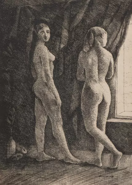 Gérard de PALEZIEUX (1919-2012), "Deux femmes nus" — DognyAuction
