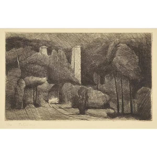 Gérard de Palézieux — "Piliers dans le bois de Finges".