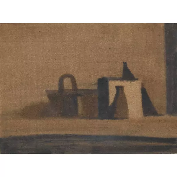 Nature morte au panier et pot