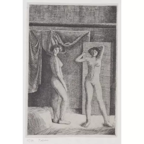 "Deux nus debout"