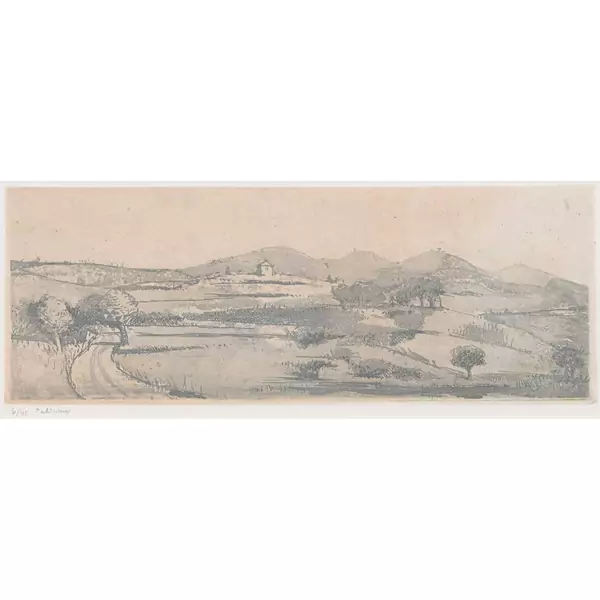 "Collines et pavillon à Salquenen"