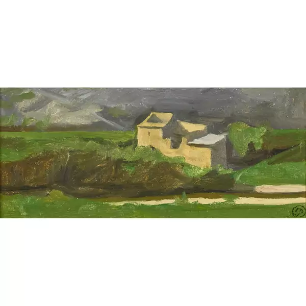 Paysage avec maison
