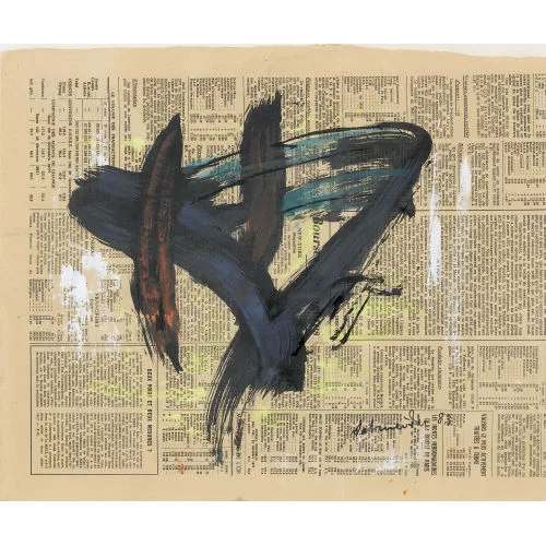 GÉRARD ERNEST ALBERT SCHNEIDER — Abstrakt-expressionistische Komposition.