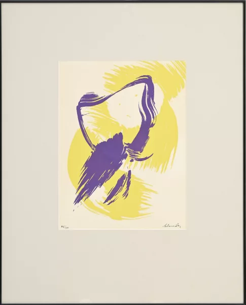 Gérard Schneider — Gérard Schneider (1896-1986), Ensemble de 3 sérigraphies en couleurs, 1974, toutes trois signées et numérotées 45/50 à l'encre noire, 31,3 x 23,3 cm (à vue)