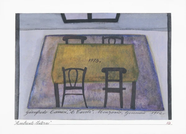 Gianfredo Camesi — A Tavola, 1972/73.