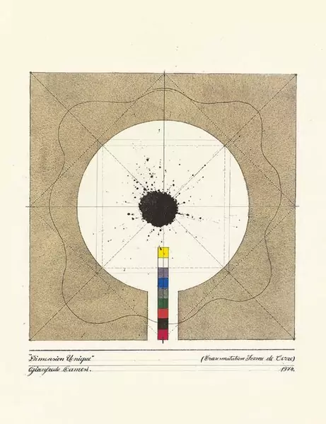 GIANFREDO CAMESI — Dimension unique, Transformation Forme de Terre. 1974. — Koller Auktionen