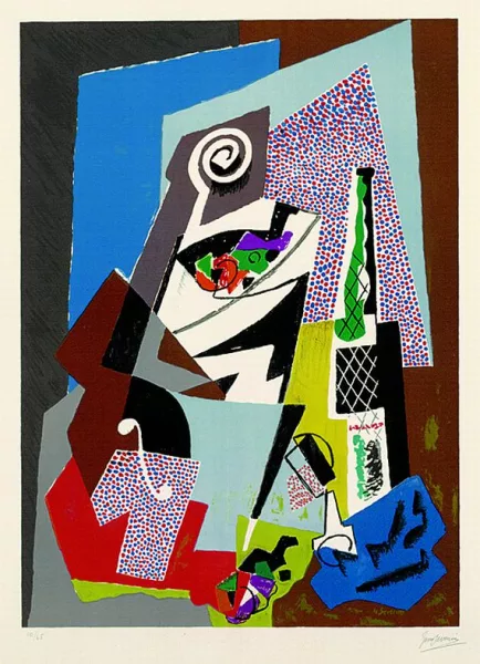 Gino Severini — Natura morta a violino