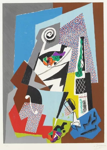 Gino Severini — Natura morta a Violino