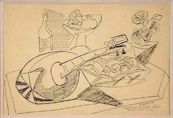 Gino Severini — Composition à la mandoline