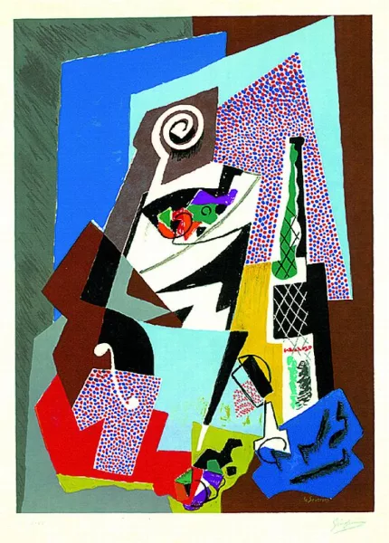 Gino Severini — Natura morta a violino