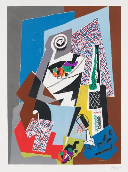 Gino Severini — Natura morta con violino