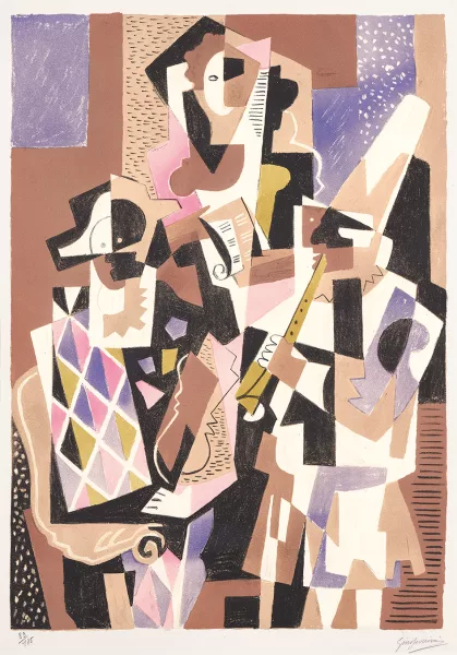 Gino Severini — Les musiciens, 1955