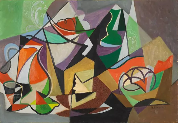 Gino Severini — Le Pot orangé — Galerie Kornfeld