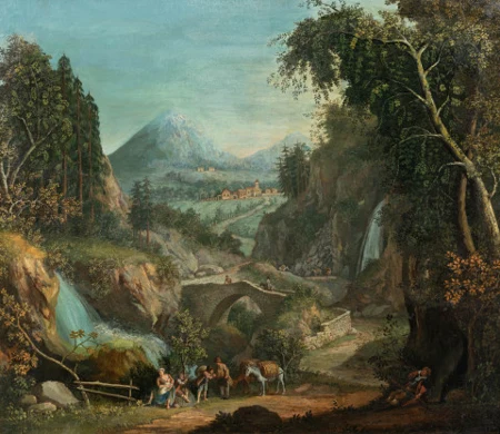 Wanderer auf der Rast