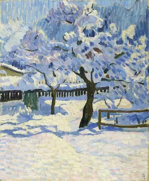 GIOVANNI GIACOMETTI — Winter im Garten. 1909. — Koller Auktionen