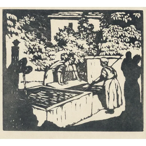 Giovanni Giacometti — Frauen am Brunnen.