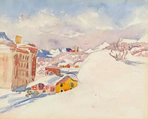 GIOVANNI GIACOMETTI — Maloja l'inverno. — Koller Auktionen