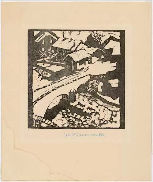GIOVANNI GIACOMETTI — Il ponte al sole. 1911. — Koller Auktionen