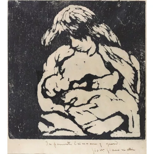 Giovanni Giacometti — "Mutter und Kind II. - Annetta und Bruno".(1711 A)