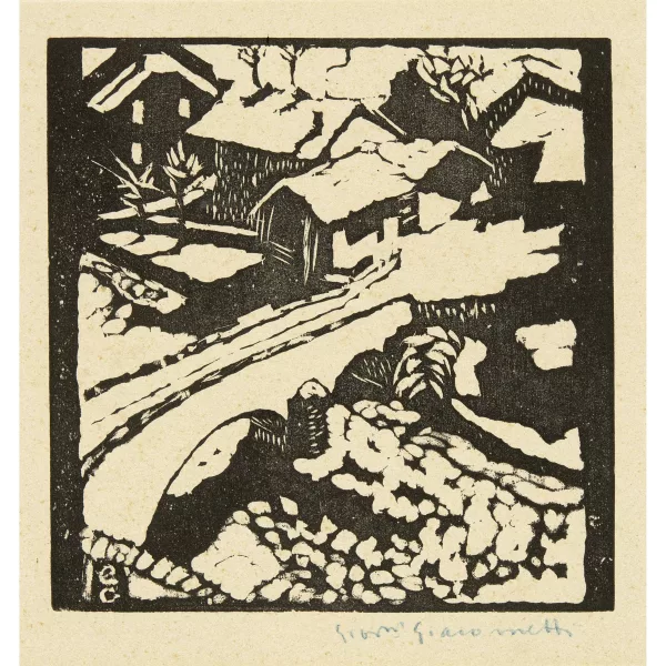Giovanni Giacometti — Il ponte al sole - Die Brücke in Stampa