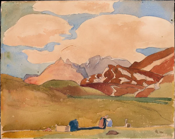 Giovanni Giacometti — Engadiner Berglandschaft, 1910