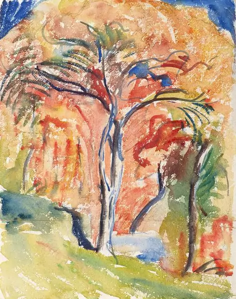 GIOVANNI GIACOMETTI — Baumstudie. Um 1920. — Koller Auktionen
