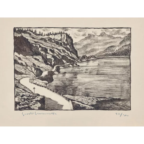 Giovanni Giacometti — "Blick von Maloja auf den Silsersee".