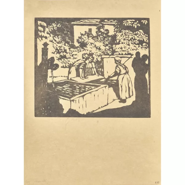 Giovanni Giacometti — "Frauen am Brunnen".
