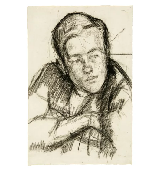 Giovanni Giacometti — Porträt von Diego mit verschränkten Armen