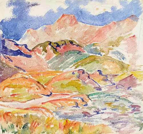 GIOVANNI GIACOMETTI — Mountain stream. — Koller Auktionen