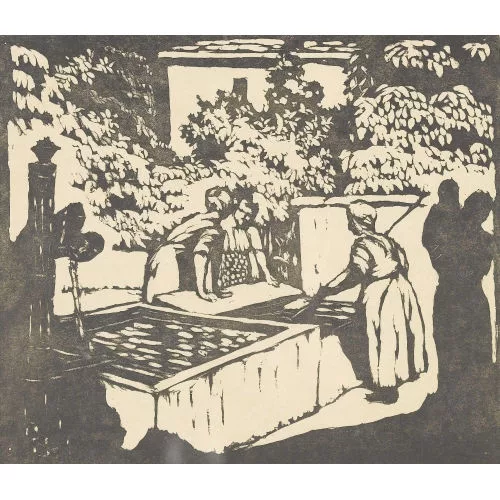 Giovanni Giacometti — "Frauen am Brunnen".