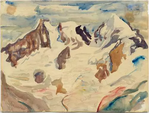 GIOVANNI GIACOMETTI — The Bernina Massif. 1920. — Koller Auktionen
