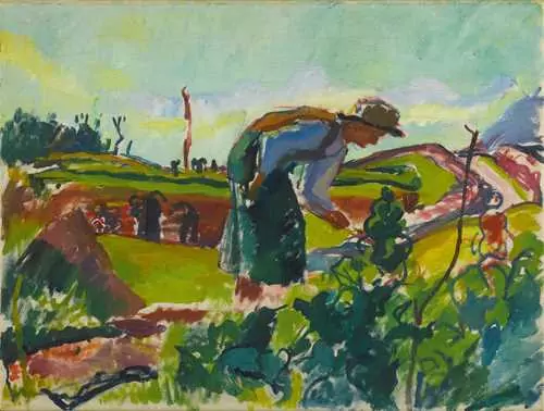 GIOVANNI GIACOMETTI — Feldarbeiter. Um 1922. — Koller Auktionen