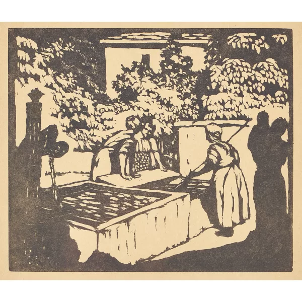 Giovanni Giacometti — "Frauen am Brunnen".