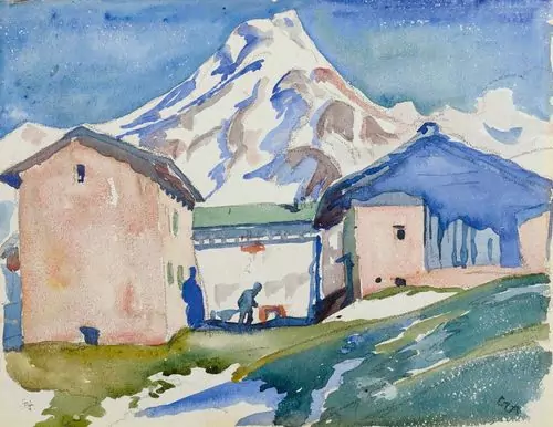 GIOVANNI GIACOMETTI — Capolago mit Piz da la Margna.. — Koller Auktionen