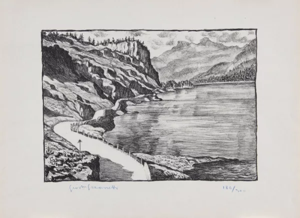 Giovanni Giacometti — Silsersee, aus "Schönheiten der Alpenstrassen, 3.Folge", 1928