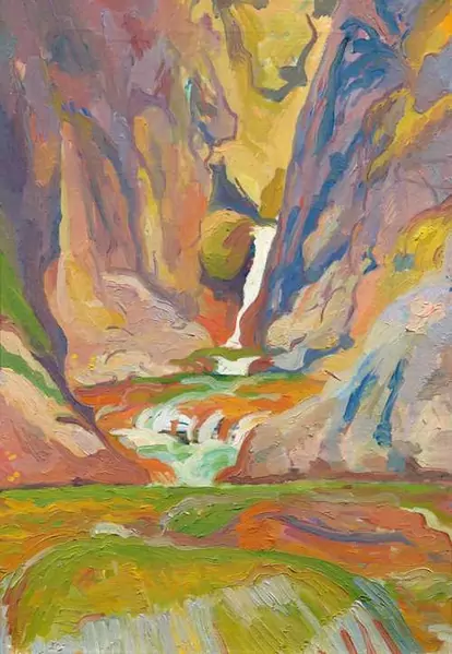 GIOVANNI GIACOMETTI — Il burrone (The ravine). Circa 1918. — Koller Auktionen