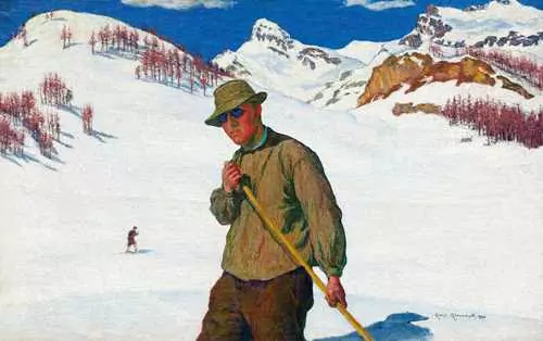 GIOVANNI GIACOMETTI — Skiläufer. 1899. — Koller Auktionen