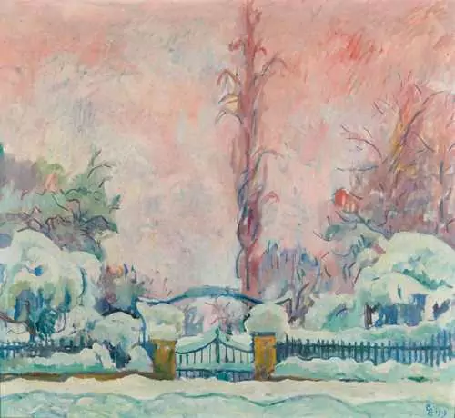 GIOVANNI GIACOMETTI — Nevicata, Schneefall. 1919. — Koller Auktionen
